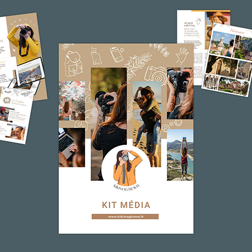 Amélioration de l'apparence de ce kit média pour une blogueuse voyage